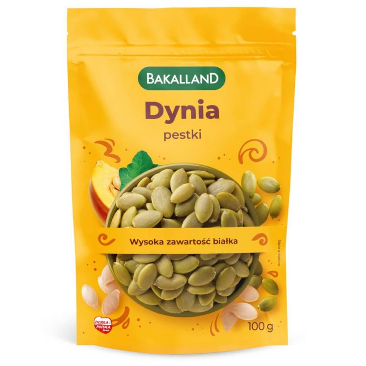 PESTKI DYNI ŁUSKANE 100G BAKALLAND