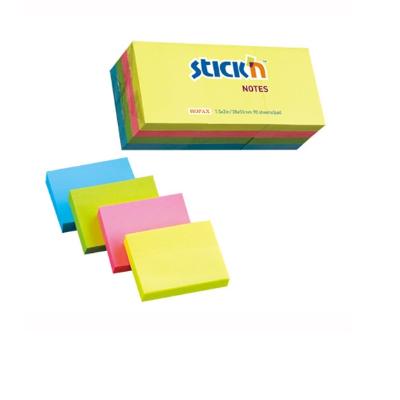 Bloczek samoprzylepny STICK&quot;N 38X51mm 12X100 kartek 4 kolory neonowe