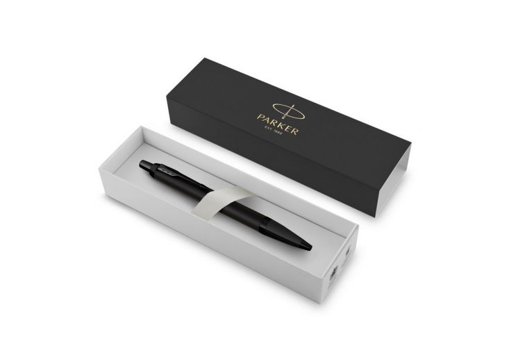 Długopis (niebieski wkład) IM ACHROMATIC BLACK PARKER 2127618, giftbox