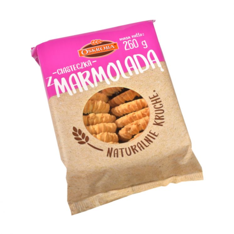 CIASTKA KRUCHE Z MARMOLADĄ OSKROBA 260G