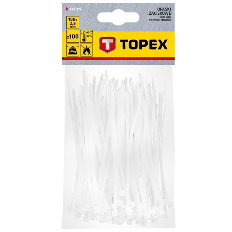 OPASKI ZACISKOWE 2,5X100MM TOPEX /100/