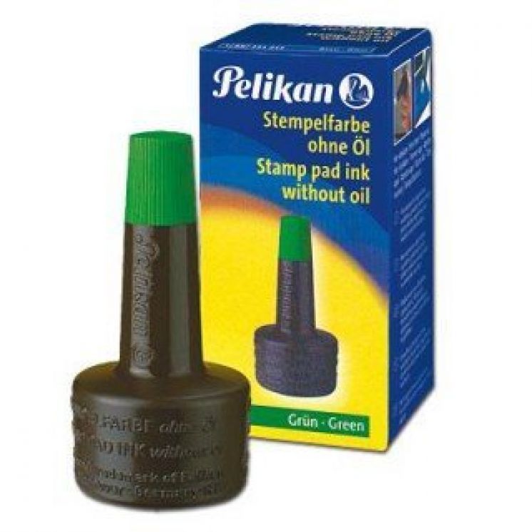 Tusz do stempli pelikan 28ml zielony
