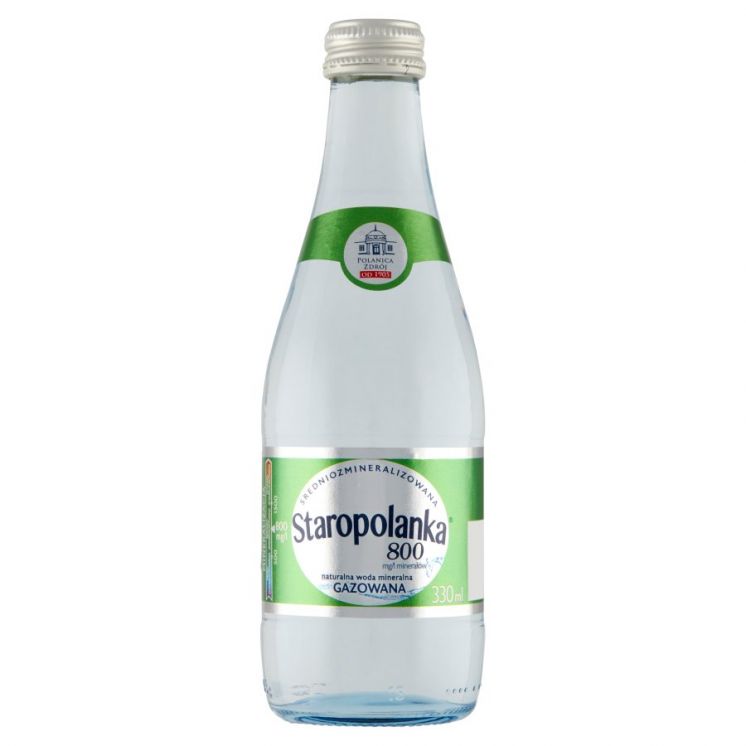 Woda STAROPOLANKA gazowana 330ml butelka szklana /12/