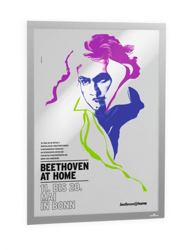 RAMKA DURABLE DURAFRAME POSTER A2 42 X 59,4 SREBRNA