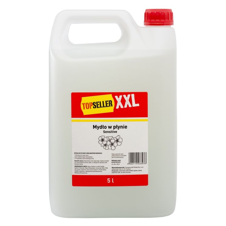 MYDŁO W PŁYNIE TOP SENSITIVE 5L