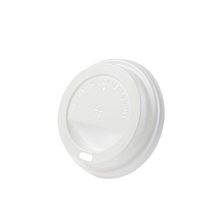 Pokrywka CPLA do kubka papierowego 350-480ml czarna, op. 100 szt., biodegradowalna