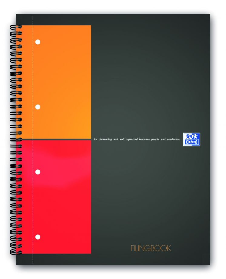 Kołobrulion Oxford Filngbook A4+ laminowany 100K kratka