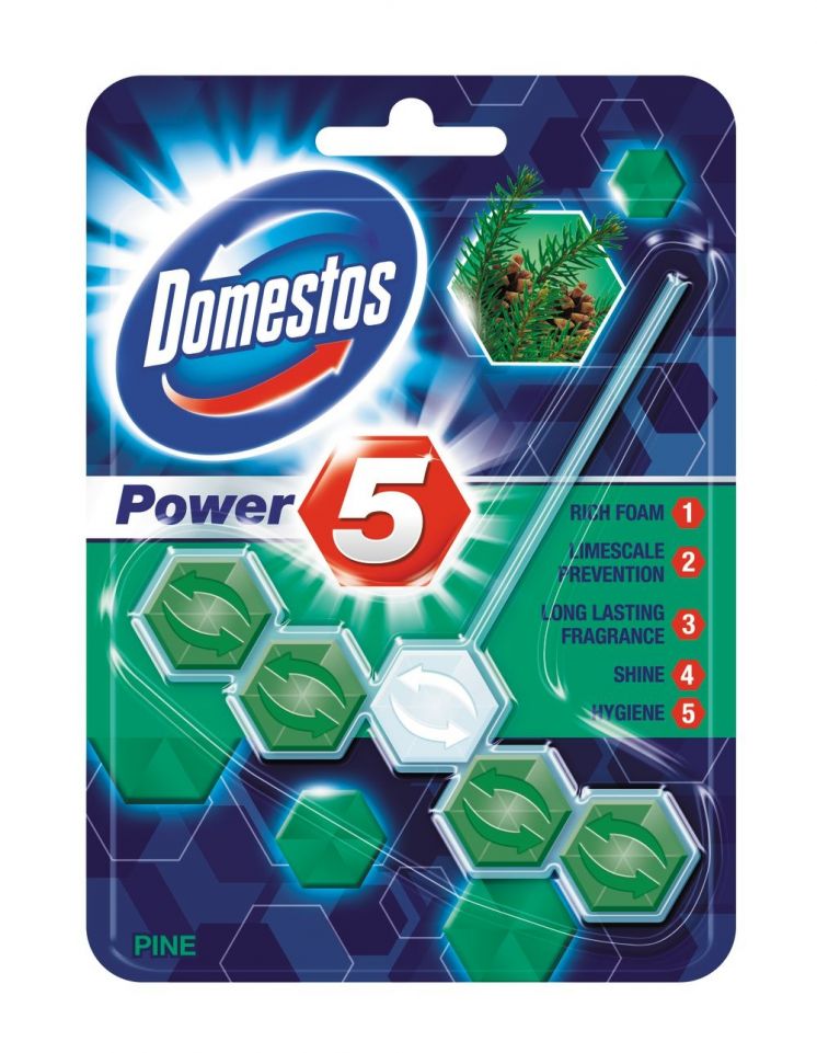Zawieszka WC DOMESTOS KOSTKA POWER5 PINE 55g