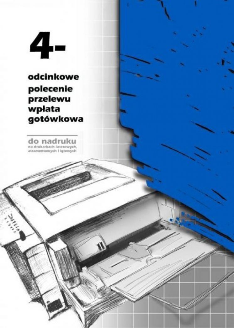 polecenie przelewu-wpłata gotówkowa 4-odcinkowe MICHALCZYK I PROKOP A4 do nadruku
