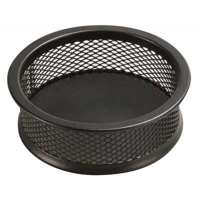 pojemnik na spinacze q-connect metalowy czarny