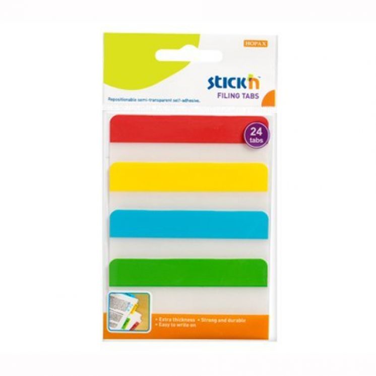 Zakładki indeksujące STICK&quot;N 38X76mm 4 kolory