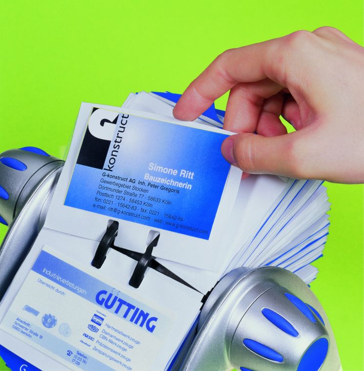 Kartoteka obrotowa VISIFIX® flip na 400 wizytówek srebrna