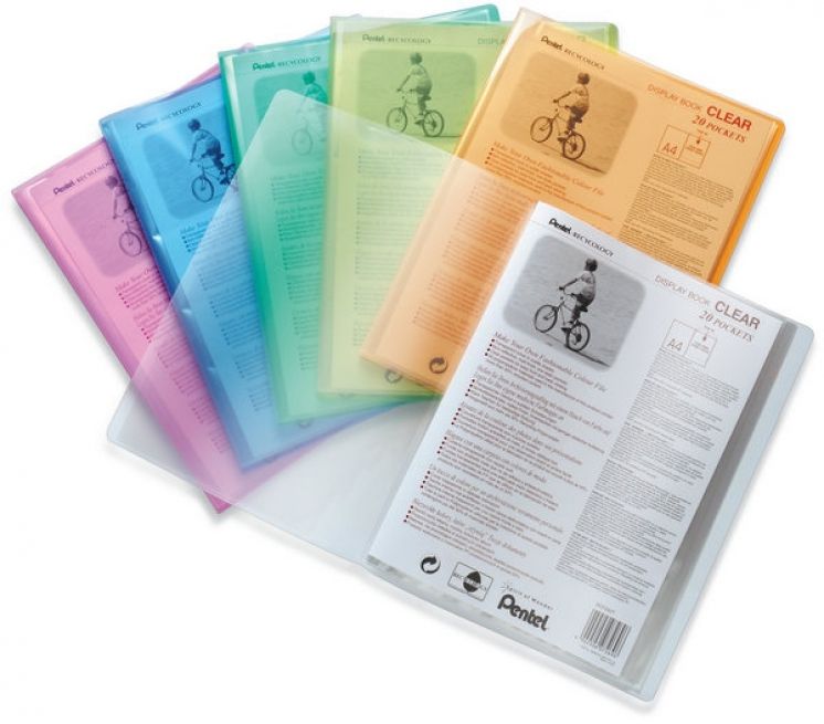 Album ofertowy PENTEL CLEAR RECYCOLOGY A4 30 kieszeni transparentny