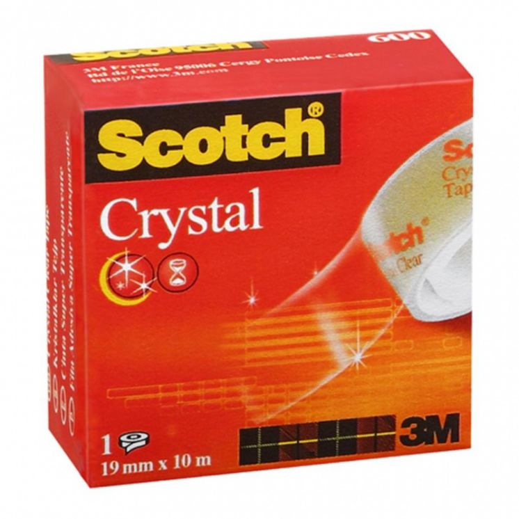 TAŚMA BIUROWA SCOTCH® CRYSTAL CLEAR 19MM X 10M PRZEZROCZYSTA