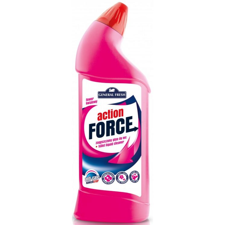 General Fresh Płyn do WC ACTION FORCE Kwiat_1000 ml