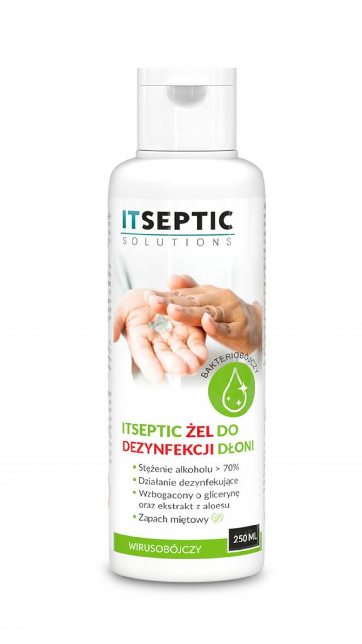 ŻEL DO DEZYNFEKCJI DŁONI ITSEPTIC 250ML