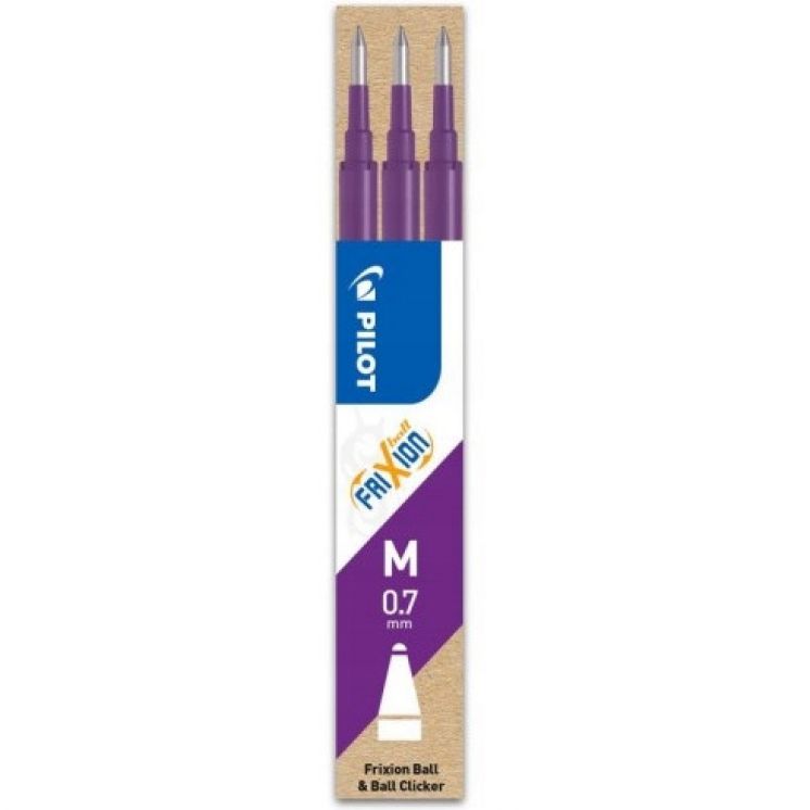 WKŁAD DO PILOT FRIXION 0,7 FIOLETOWY BLS-FR7-V-S3 /3/