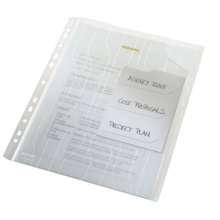 Folder LEITZ A4 Combifile Z PRZEKŁADKAMI PRZEZROCZYSTY (3)