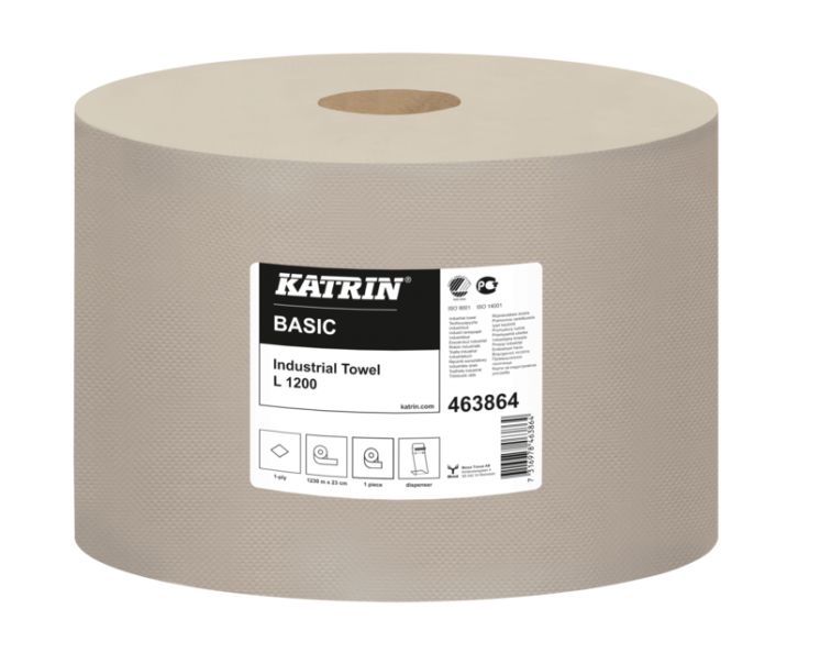 CZYŚCIWO KATRIN INDUSTRIAL TOWEL BASIC 1W MAKULATURA 1200M 46386