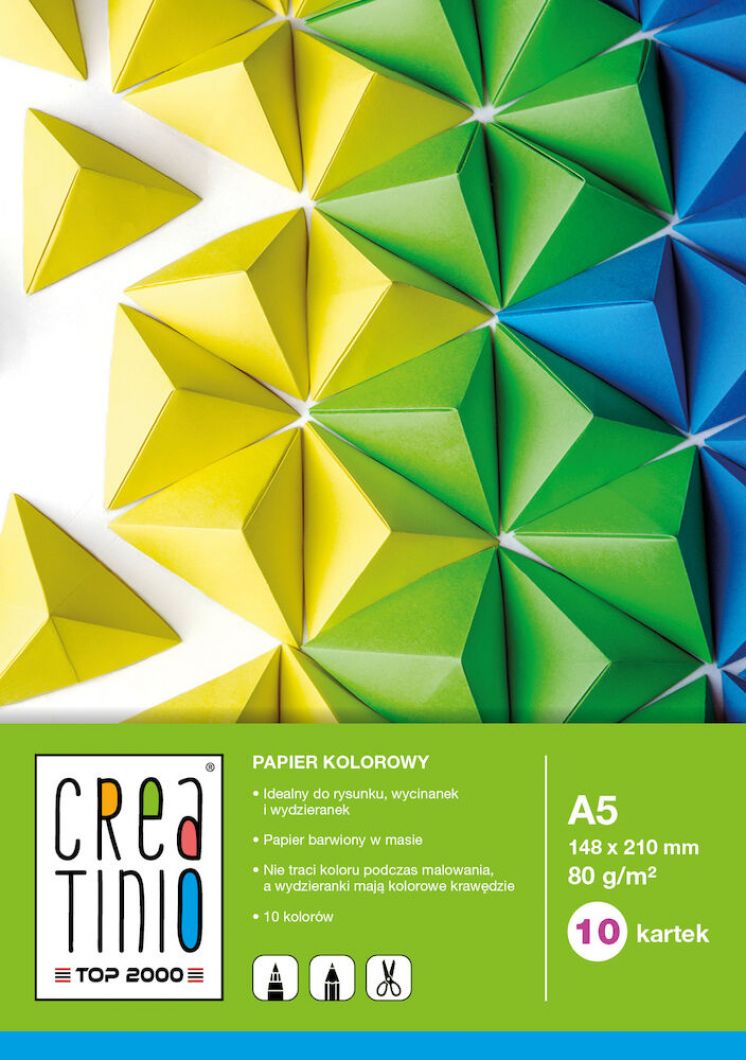Papier kolorowy TOP 2000 CREATINIO A5 10K 80G