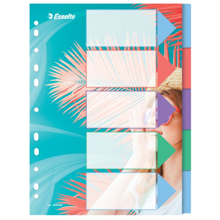 Przekładki Colour&#039;Breeze PP A4, 5 przekładek