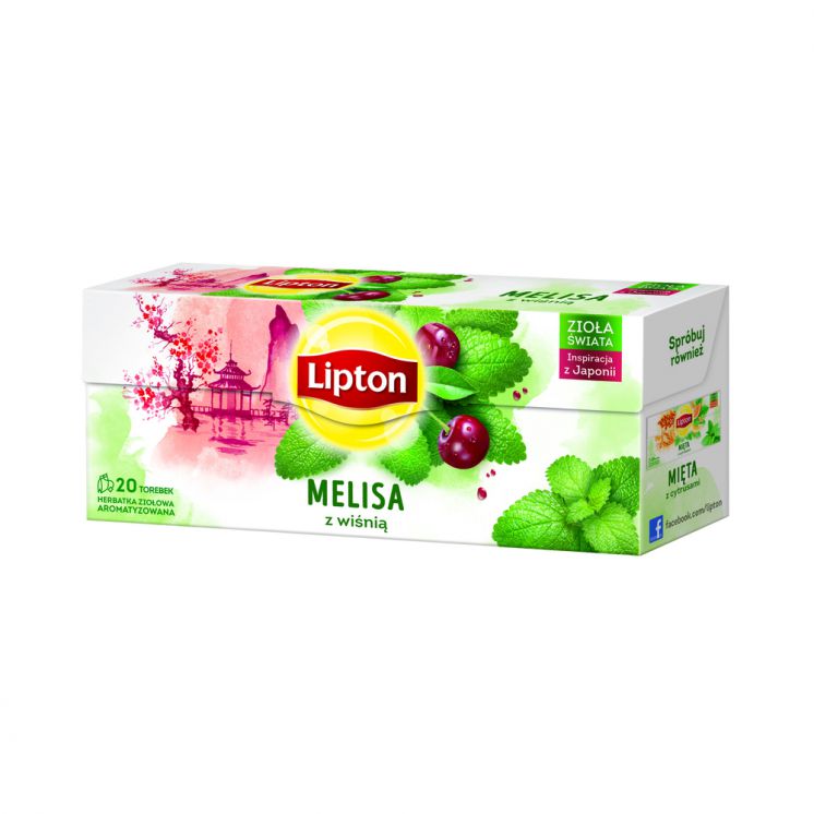 HERBATA LIPTON ZIOŁOWA MELISA Z WIŚNIĄ 20TB