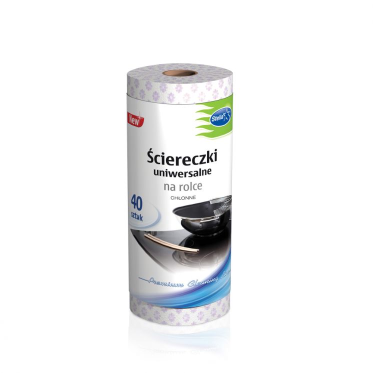 Ściereczki uniwersalne na rolce 40szt.  PS-2954 STELLA