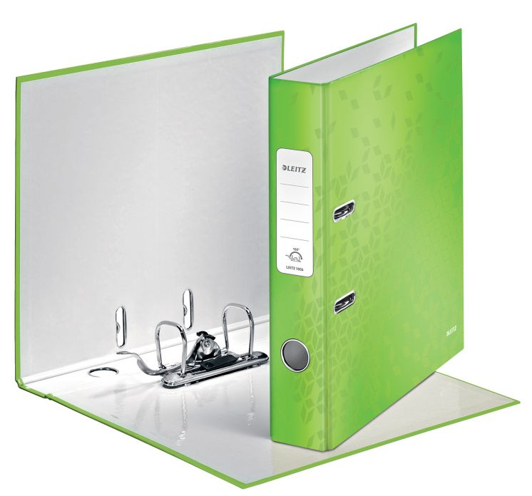 Segregator z mechanizmem WOW Leitz 180_, A4/50mm, zielony 10060054
