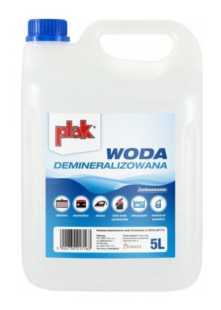 WODA DEMINERALIZOWANA 5L