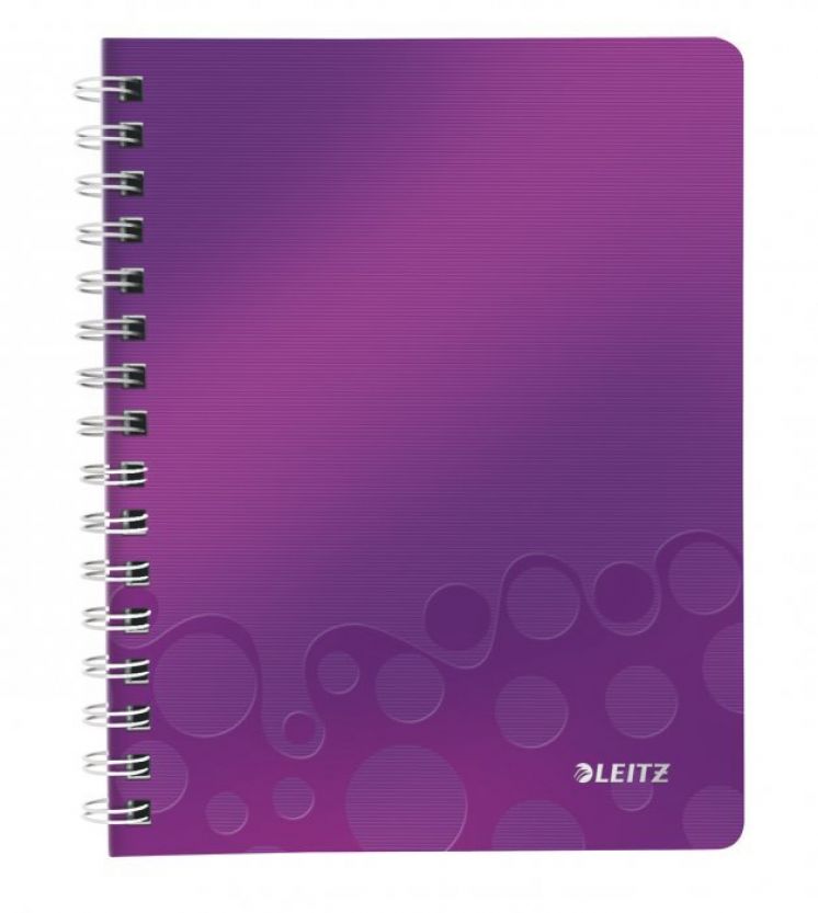 Zeszyt na spirali LEITZ WOW A5 fioletowy