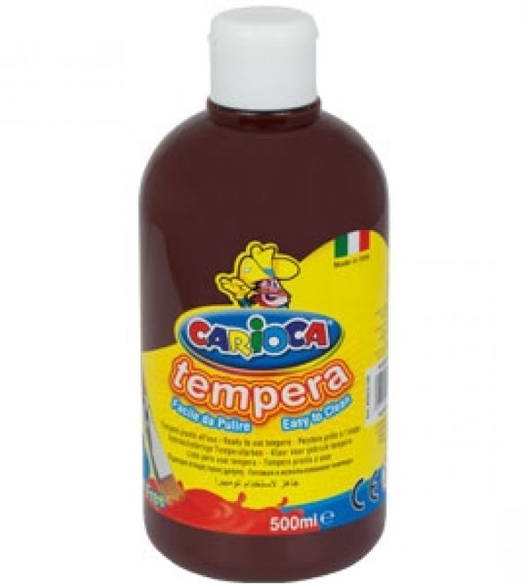 Farba Carioca tempera brązowa 500ml