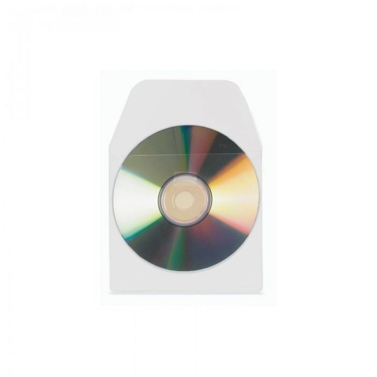 kieszeń Samoprzylepna na CD z klapką 3L 127x127 mm (10)