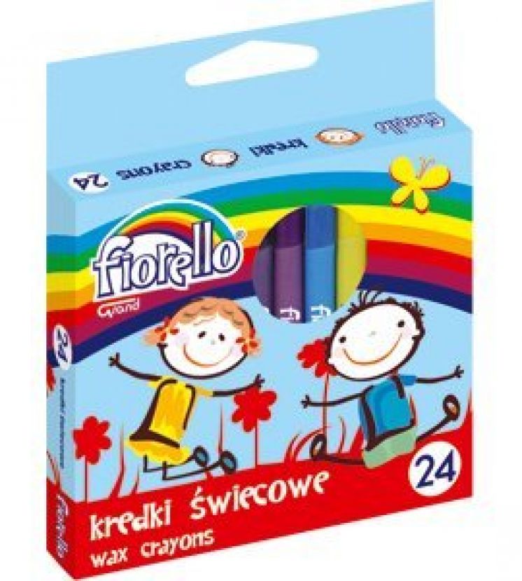 Kredki świecowe fiorello GRAND 24 kolory
