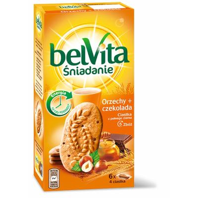 CIASTKA BELVITA ORZECHY&amp;CZEKOLADA 300G