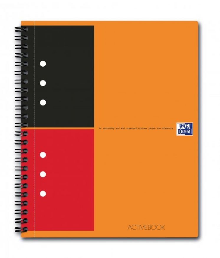 Kołonotatnik Oxford Activebook International a4+ 80k linia