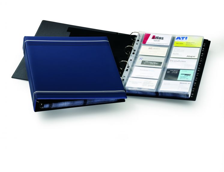 Wizytownik DURABLE VISIFIX A na 400 wizytówek - granatowy