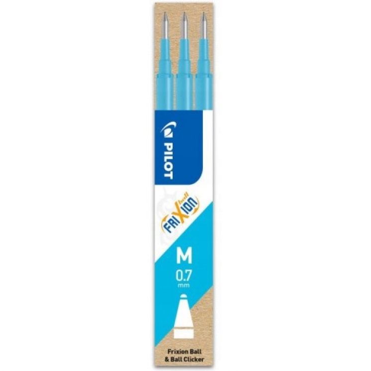 WKŁAD DO PILOT FRIXION 0,7 LAZUROWY BLS-FR7-LB-S3 /3/
