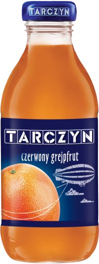 SOK TARCZYN CZERWONY GREJPFRUT 300ML SZKLANA BUTELKA /15/