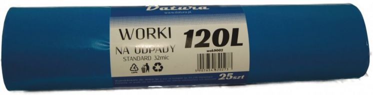 Worki NA ŚMIECI 120L DATURA /25/