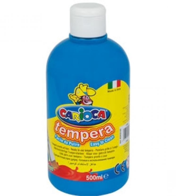 Farba Carioca tempera błękitna 500ml