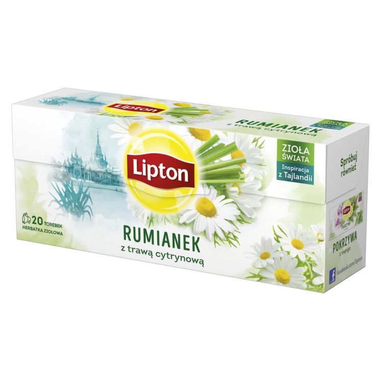 Herbata LIPTON ZIOŁOWA rumianek z trawą cytrynową 20tb