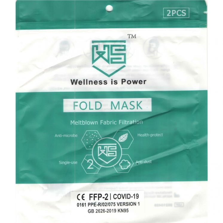 MASECZKA OCHRONNA FFP2 KN95 FILTRACJA &gt;95% /2/