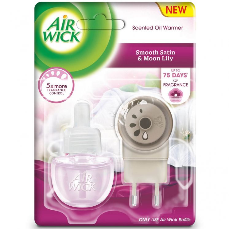 AIR WICK odświeżacz Elektryczny Księżycowa Lilia Otulona Satyną komplet_komplet_19 ml