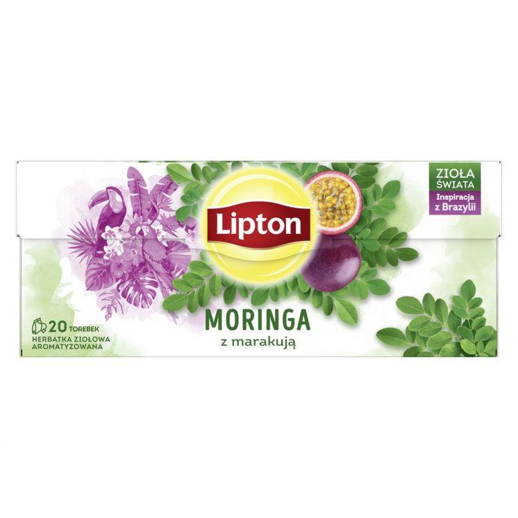 Herbata LIPTON ZIOŁOWA MORINGA Z MARAKUJĄ 20TB