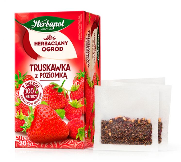 HERBAPOL HERBATA OWOCOWA TRUSKAWKA POZIOMKA 20TB