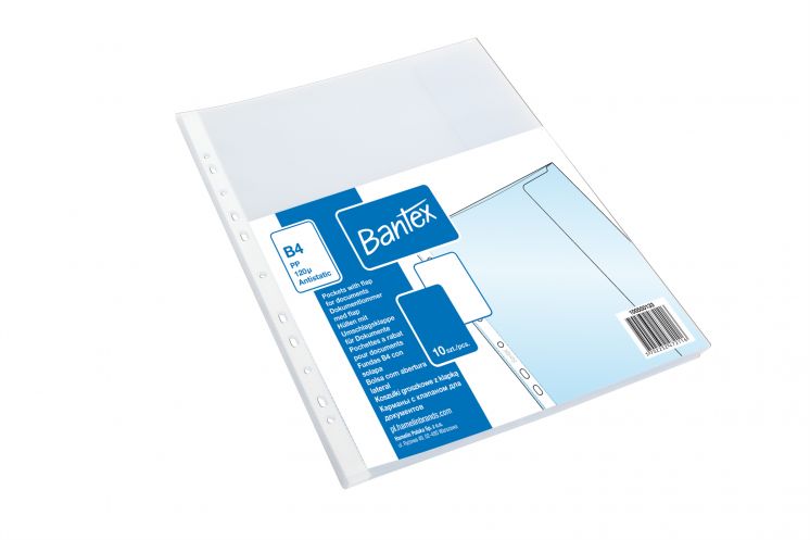 Koszulka groszkowa z klapką A4 MAXI PP, 110 mic. Bantex 100550133