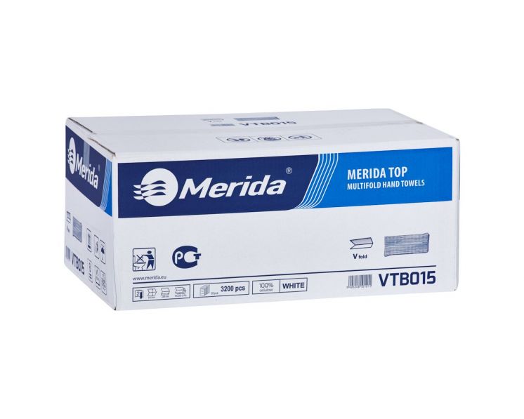 RĘCZNIK PAPIEROWY ZZ MERIDA IDEAL BIAŁY 2 WARSTWY /3200/ VTB015