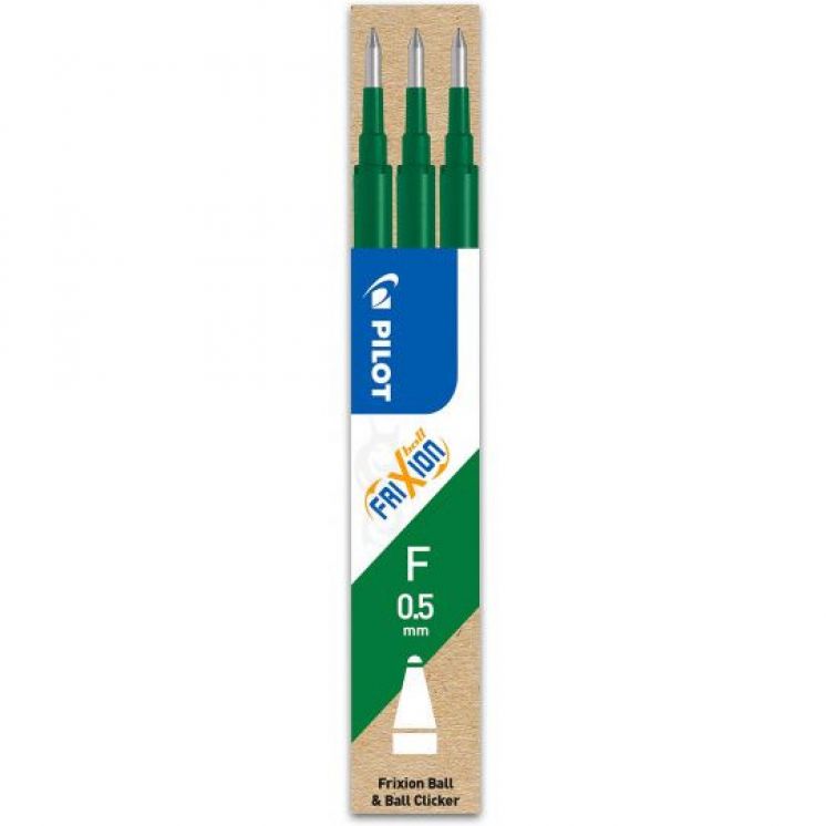 WKŁAD DO PILOT FRIXION 0,5 ZIELONY PIBLS-FR5-G-S3 /3/