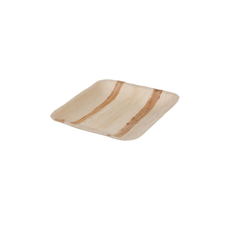 Talerz z liści palmowych 15x15cm, Palmware_, kwadratowy, op. 25 szt. DTW05360