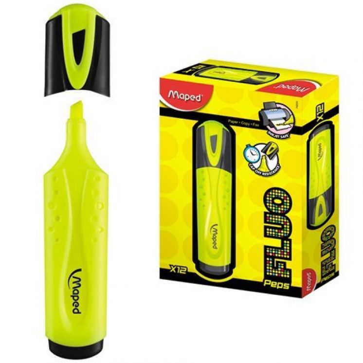 Zakreślacz maped Fluo peps żółty